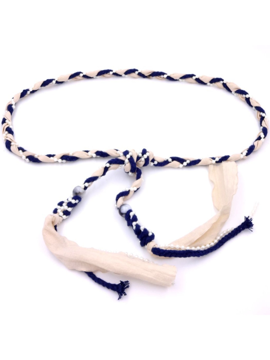 Beco - Boho Inspired Braided Colorblock Belt