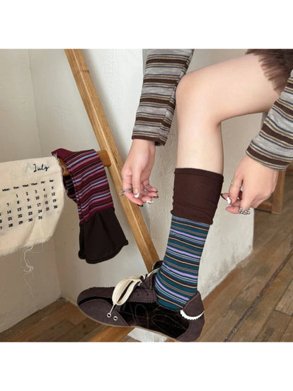 Rufia - Multicolor Horizontal Stripe Socks