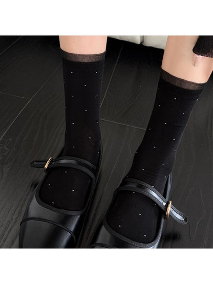 Rufia - Retro Dot Women's Crew Socks