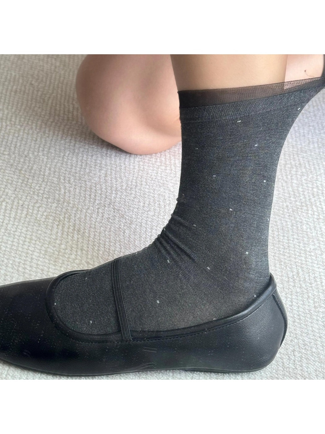 Rufia - Dot Pattern Lace Trim Socks