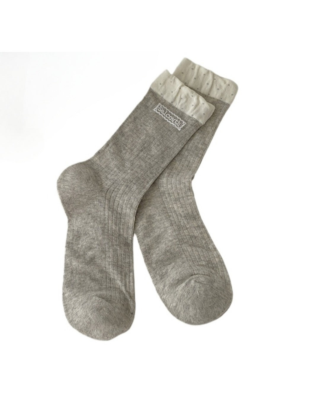 Rufia - Retro Simple Mid-Calf Socks - Sweet & Vintage
