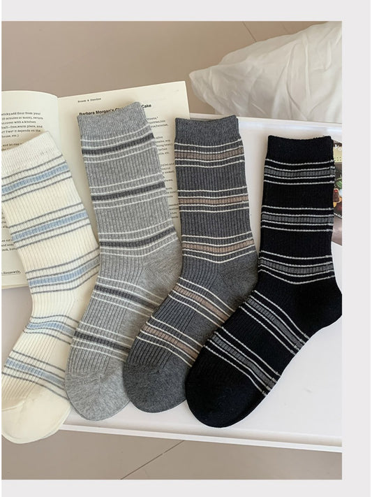 Rufia - Everyday Neat Line Crew Socks