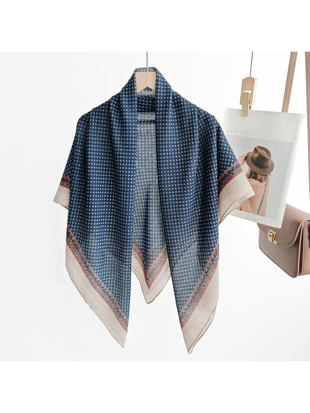 Scarvii Ditsy Geo Square Scarf