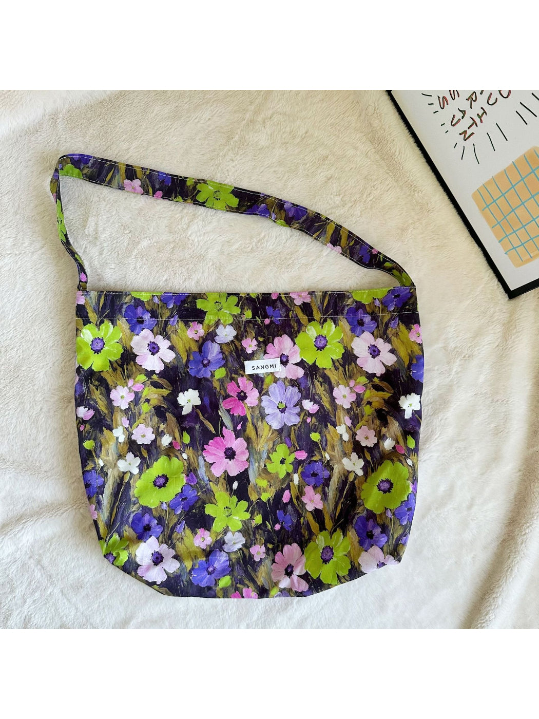 Cosbai - Vintage Floral Slouchy Bag