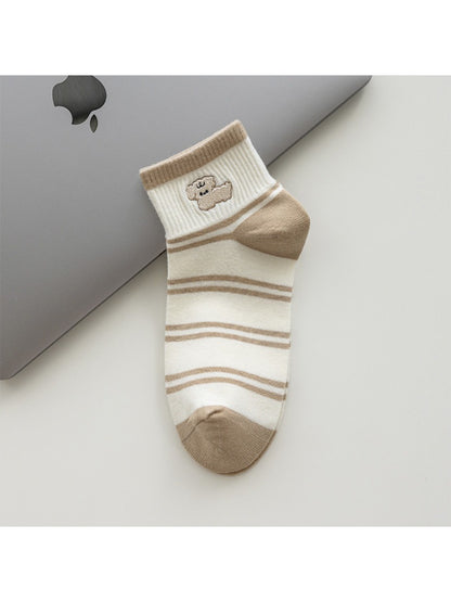 Rufia - Puppy Stripe Ankle Socks