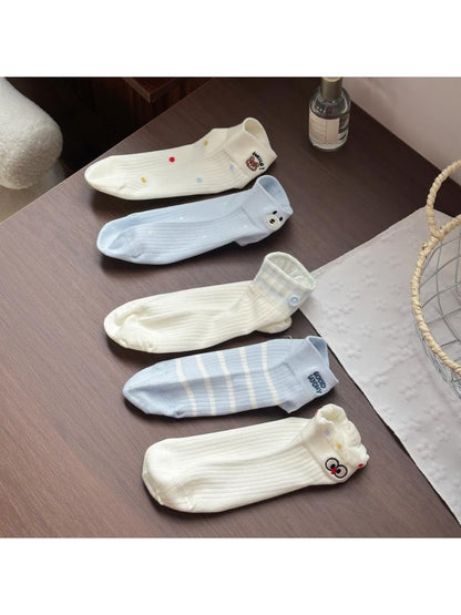 Rufia - Fresh Pattern Casual Ankle Socks