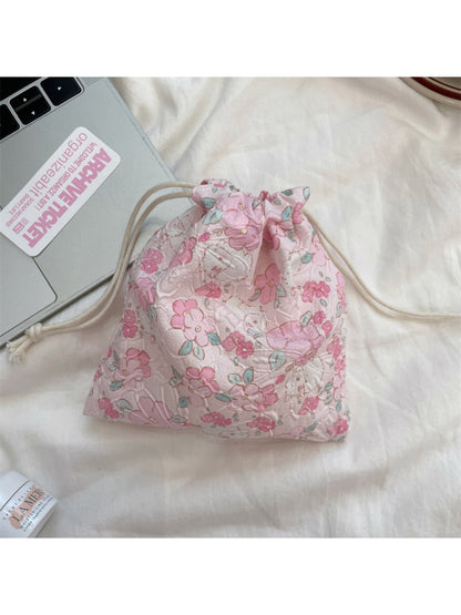 Cosbai cartoon drawstring pouch with playful and whimsical cartoon characters