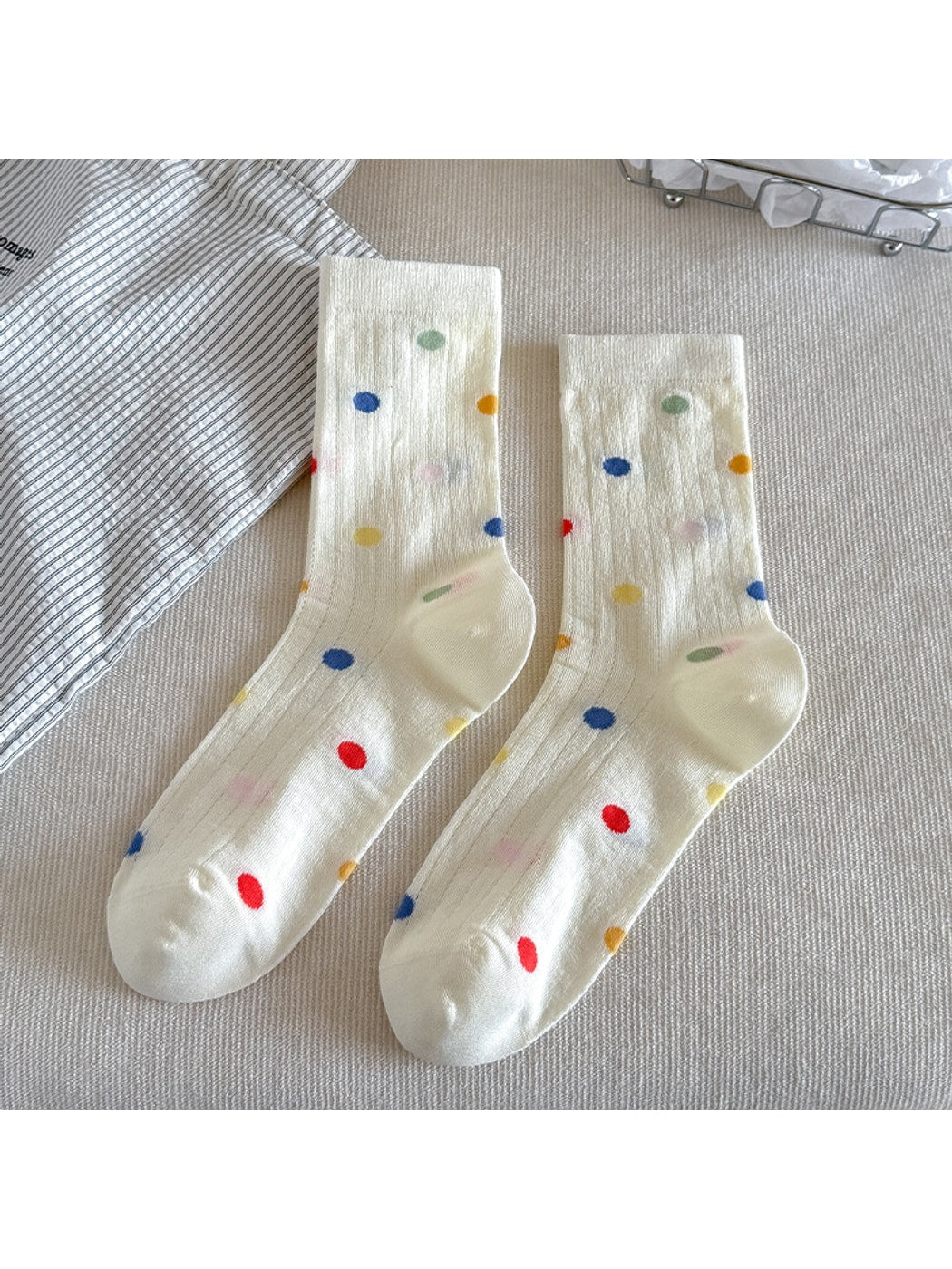 Rufia - Women's Playful Pattern Crew Socks
