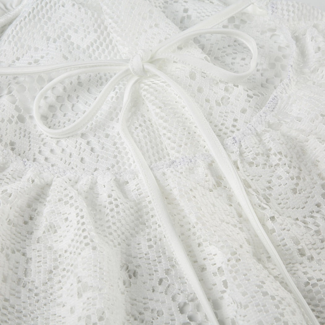 Vesty - Boho White Lace Halter Top - Sexy & Charm