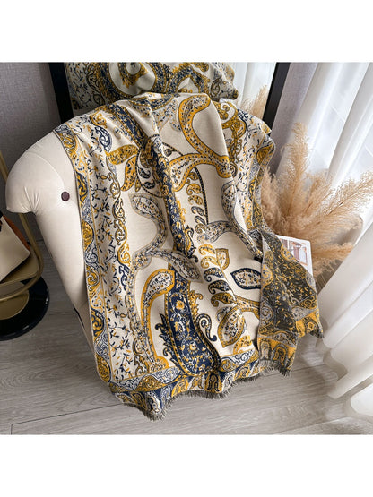 Scarvii – Bohemian Paisley Winter Scarf & Shawl