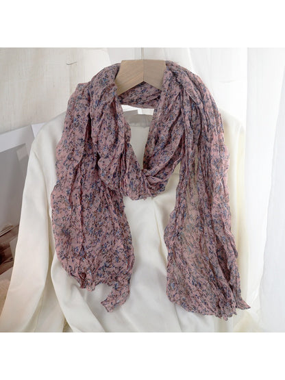 Scarvii - Ditsy Floral Crinkle Lightweight Scarf