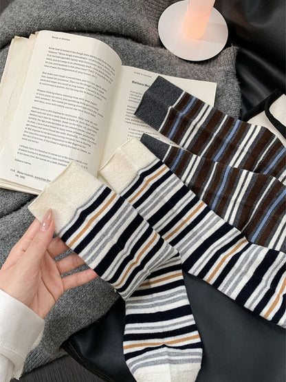 Rufia - Classic Multi-Stripe Crew Socks