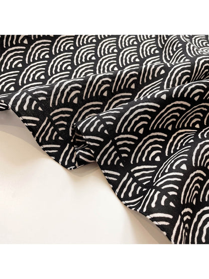 Scarvii - Seigaiha Wave Pattern Square Scarf