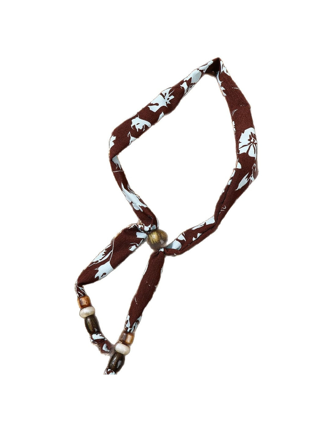 Scarvii - Printed Slim Pendant Narrow Scarf