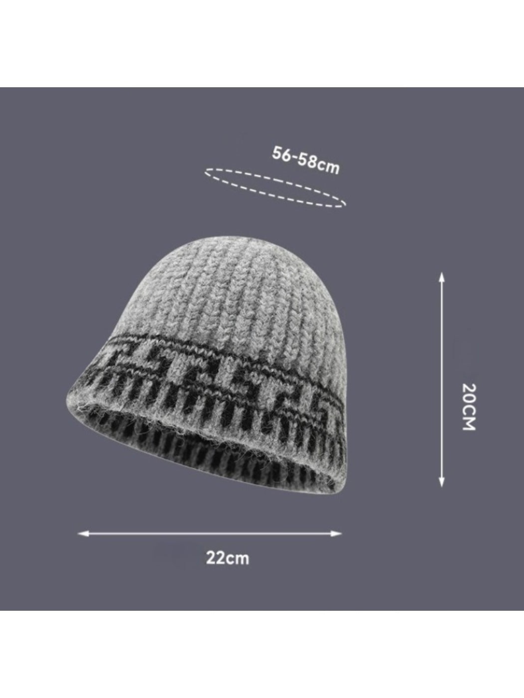 Haila – Retro Jacquard Print Bucket Hat