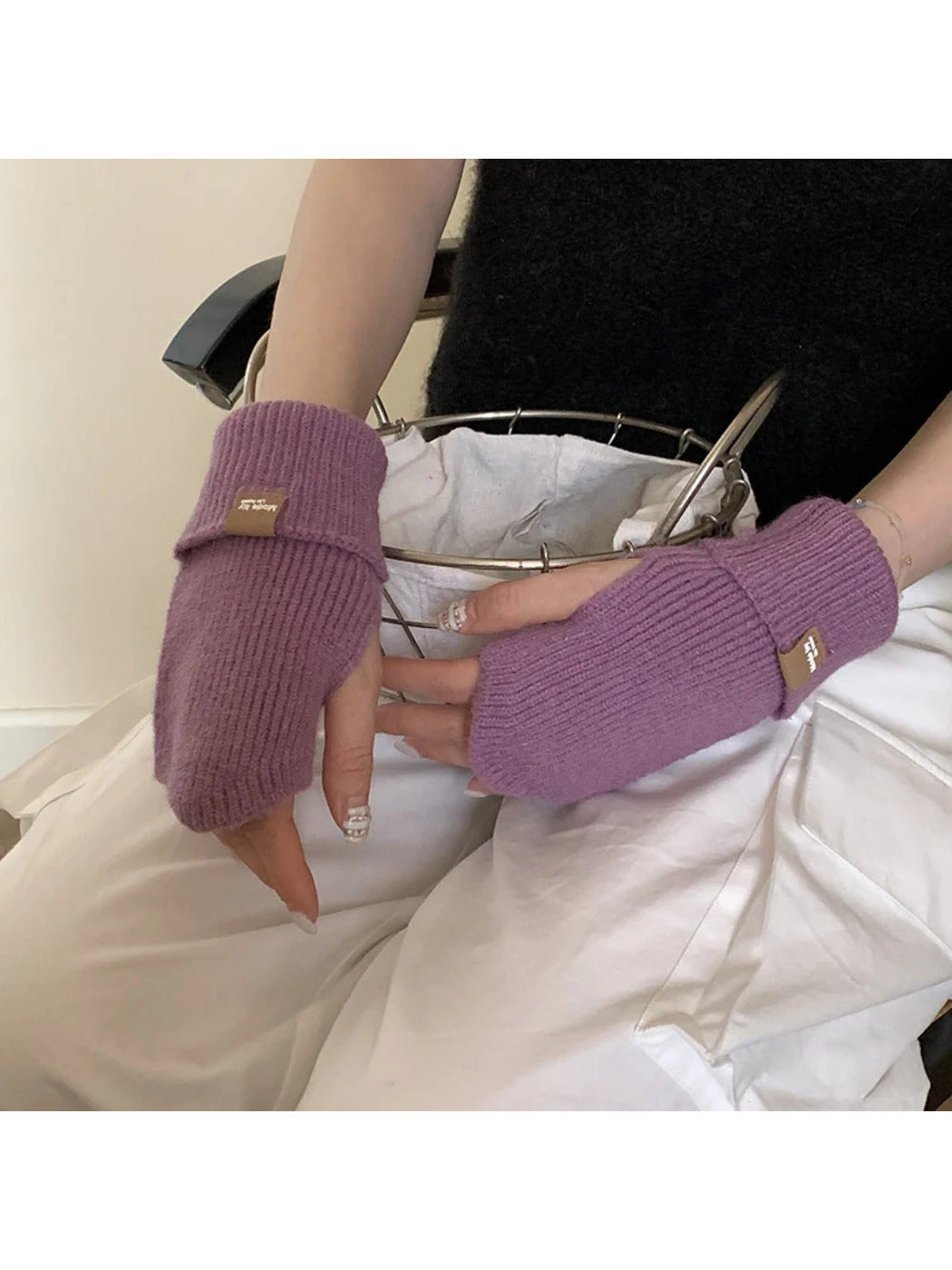 Gloving - Folded Cuff Fingerless Gloves
