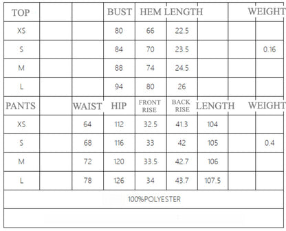Vesty - Cross-Neck Two-Piece Set (Top + Pants)