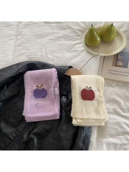 Scarvii - Apple Pattern Skinny Scarf