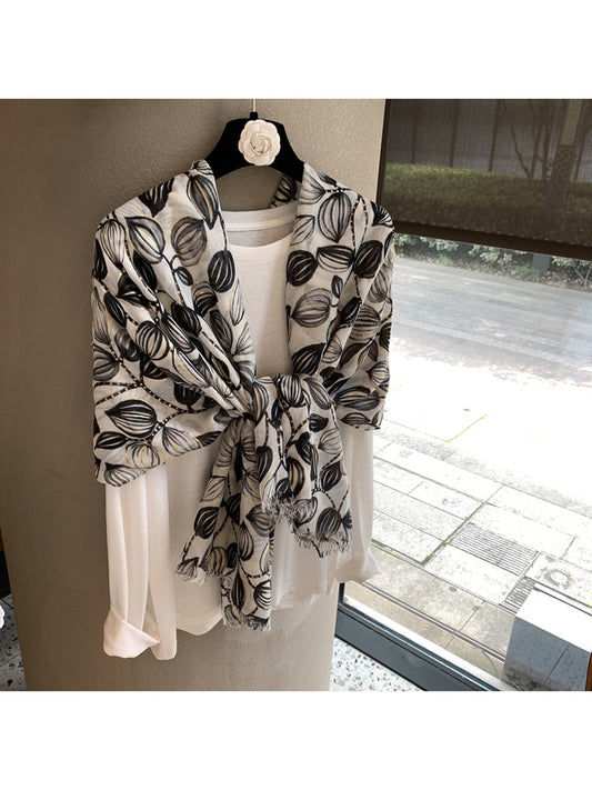Scarvii Minimal Printed Everyday Draped Wrap Scarf product image