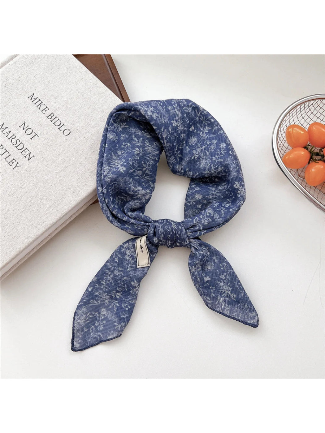 Scarvii - Vintage Print Square Scarf