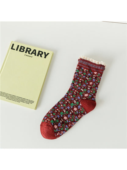 Rufia - Lace Bloomfield Crew Socks