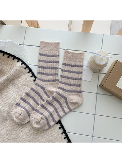 Rufia Cozy Stripe Fuzzy Crew Socks product image 7