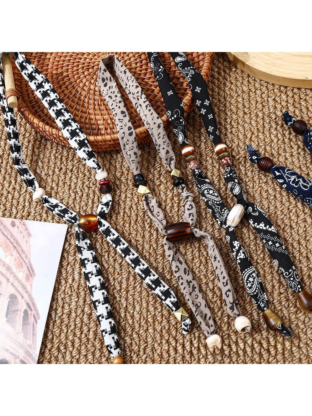 Scarvii - Retro Printed Long Necklace