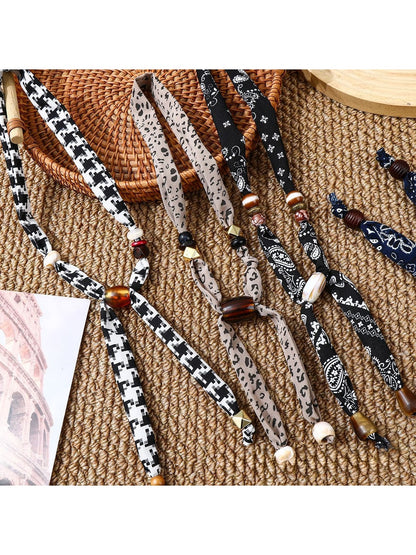 Scarvii - Retro Printed Long Necklace
