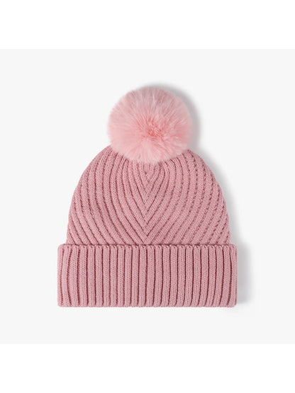 Haila - Pom-Pom Cuffed Knit Beanie