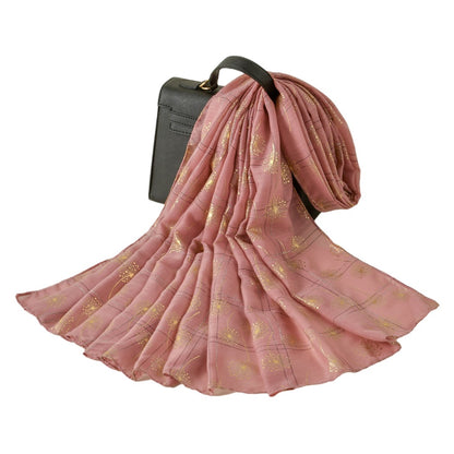 Scarvii - Golden Dandelion Printed Scarf - Stylish &Soft