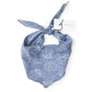 Scarvii - Paisley Print Triangle Scarf with Lace Edge