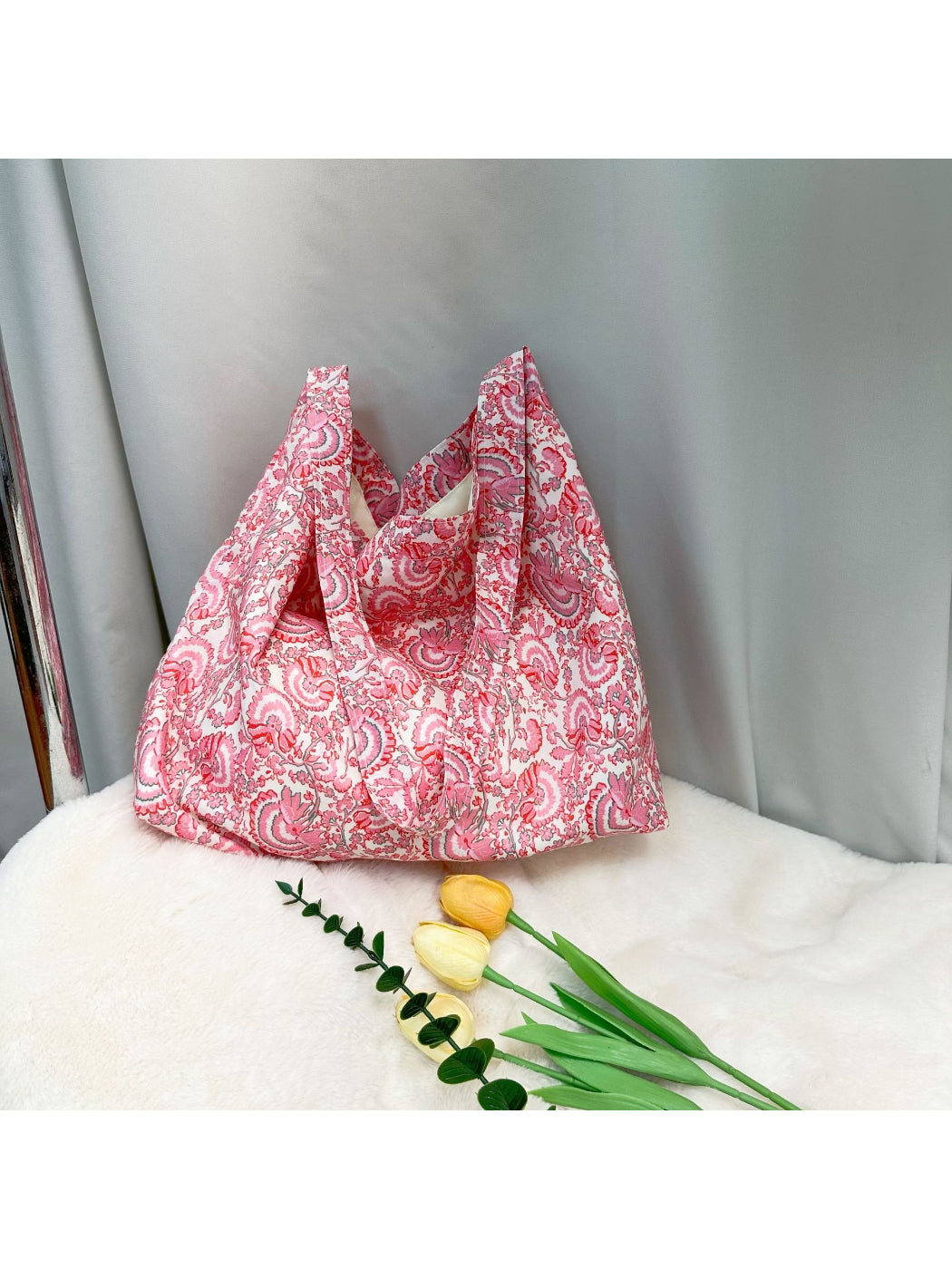 Cosbai - Soft Floral Shoulder Bag