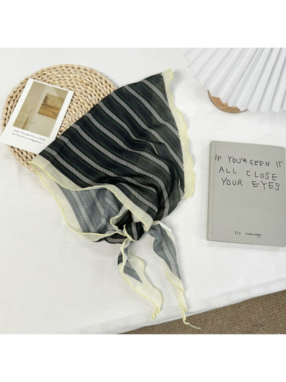 Scarvii - Elegant Plaid Fashion Triangle Bandana