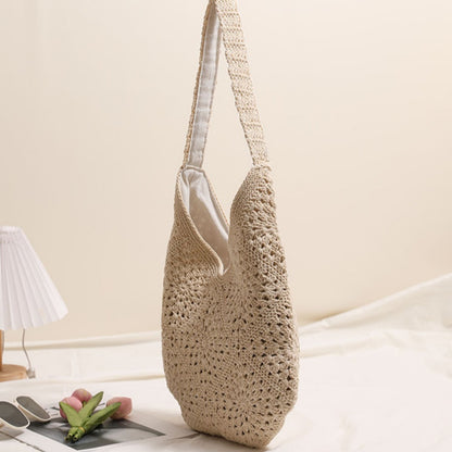 Cosbai - Boho Crochet Tote Bag