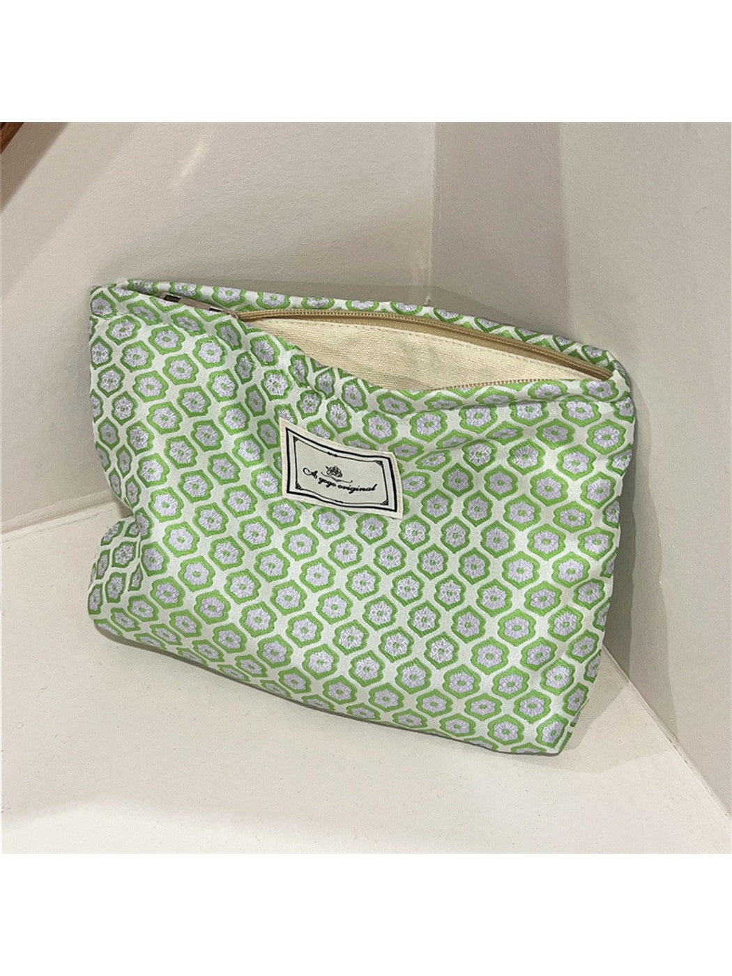 Cosbai - Patterned Cosmetic Organizer Bag