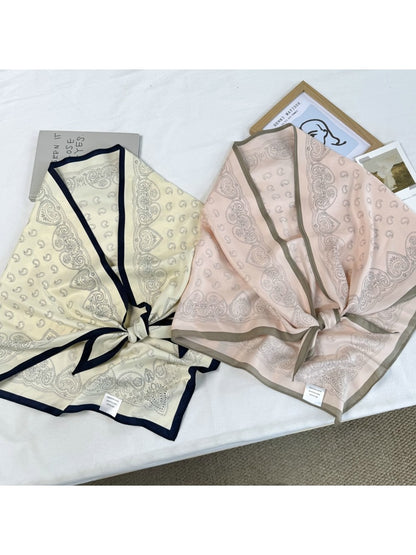 Scarvii - Simple Printed Pattern Fashion Triangle Scarf