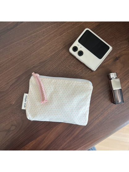 Cosbai - Sweet Pattern Zip Pouch Bag