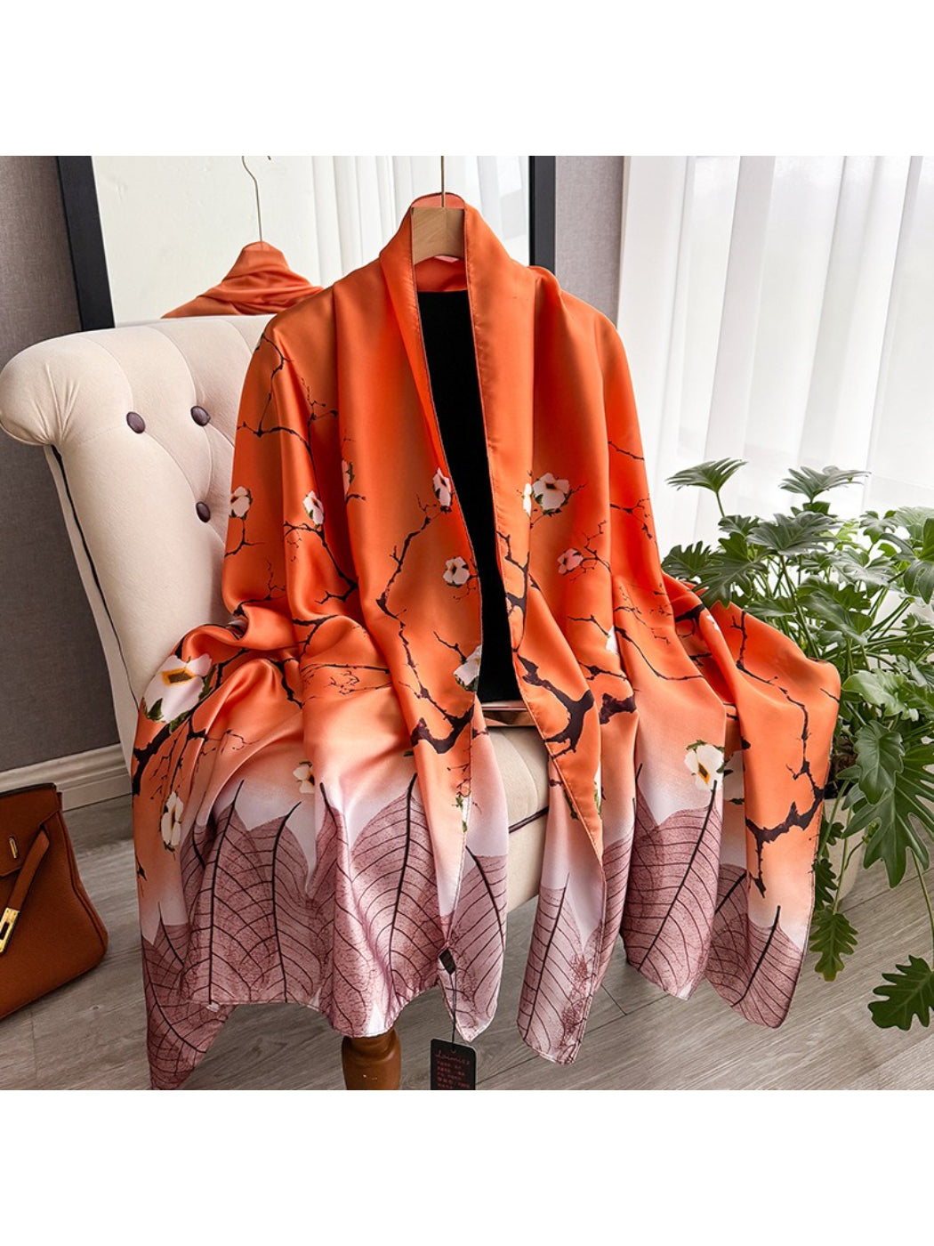 Scarvii - Blossom Branch Print Scarf