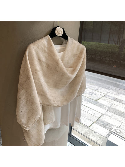Scarvii - Minimal Gold Detail Everyday Wrap Scarf