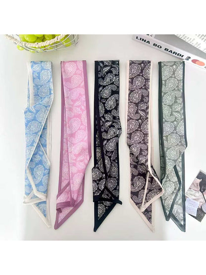 Scarvii Modern Paisley Skinny Scarf