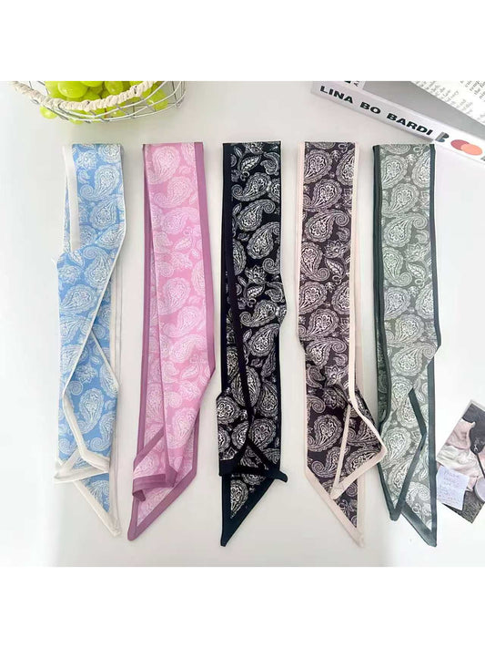 Scarvii Modern Paisley Skinny Scarf