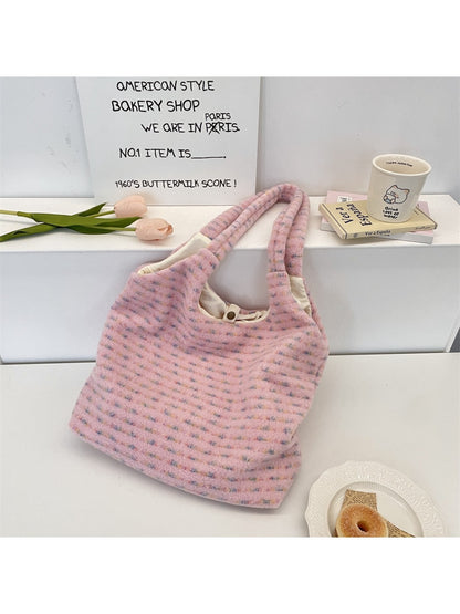 Cosbai - Striped Tote Bag for Women