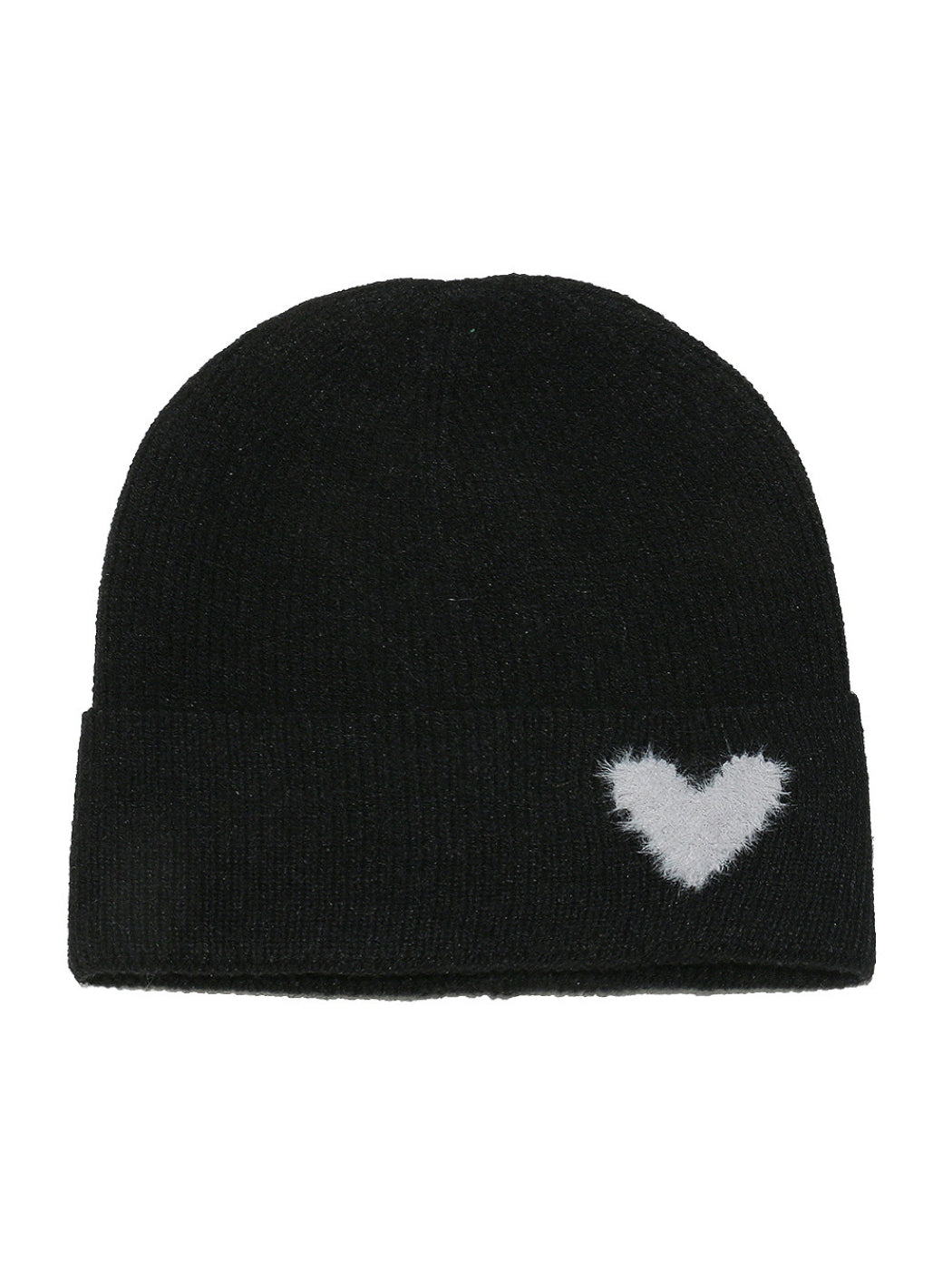Haila Heart Patch Ribbed Beanie