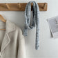 Scarvii - Winter Long Narrow Scarf with Starry Print