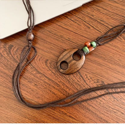 Beco Beaded Rope Waist Belt showing tassel detail