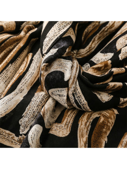 Scarvii - Abstract Brushstroke Pattern Scarf