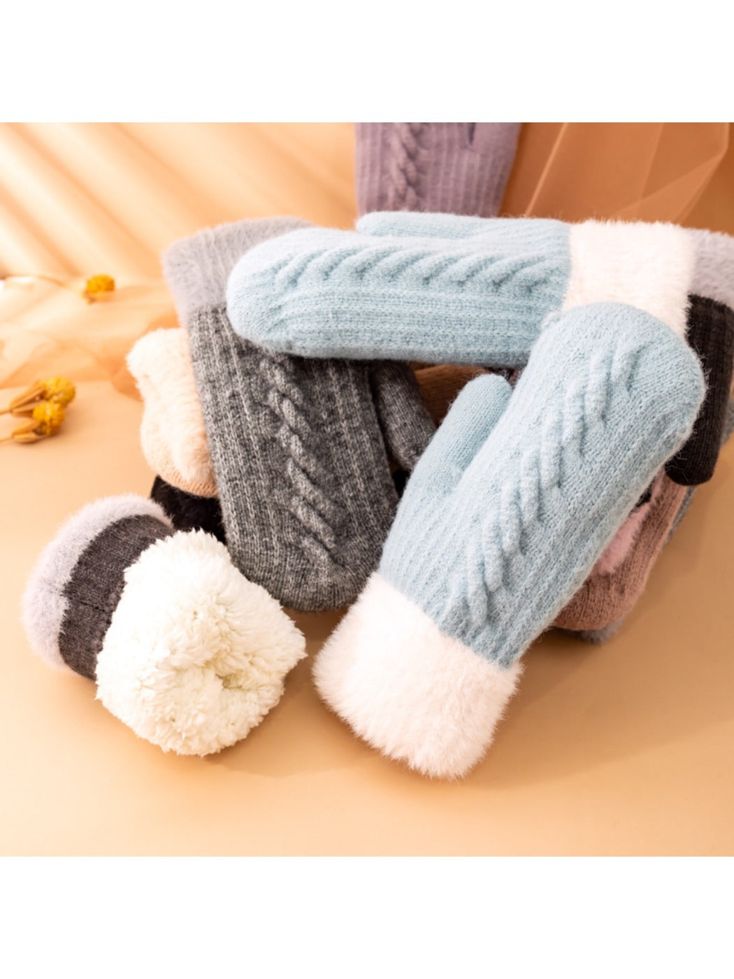 Gloving – Winter Thick Knit Mitten