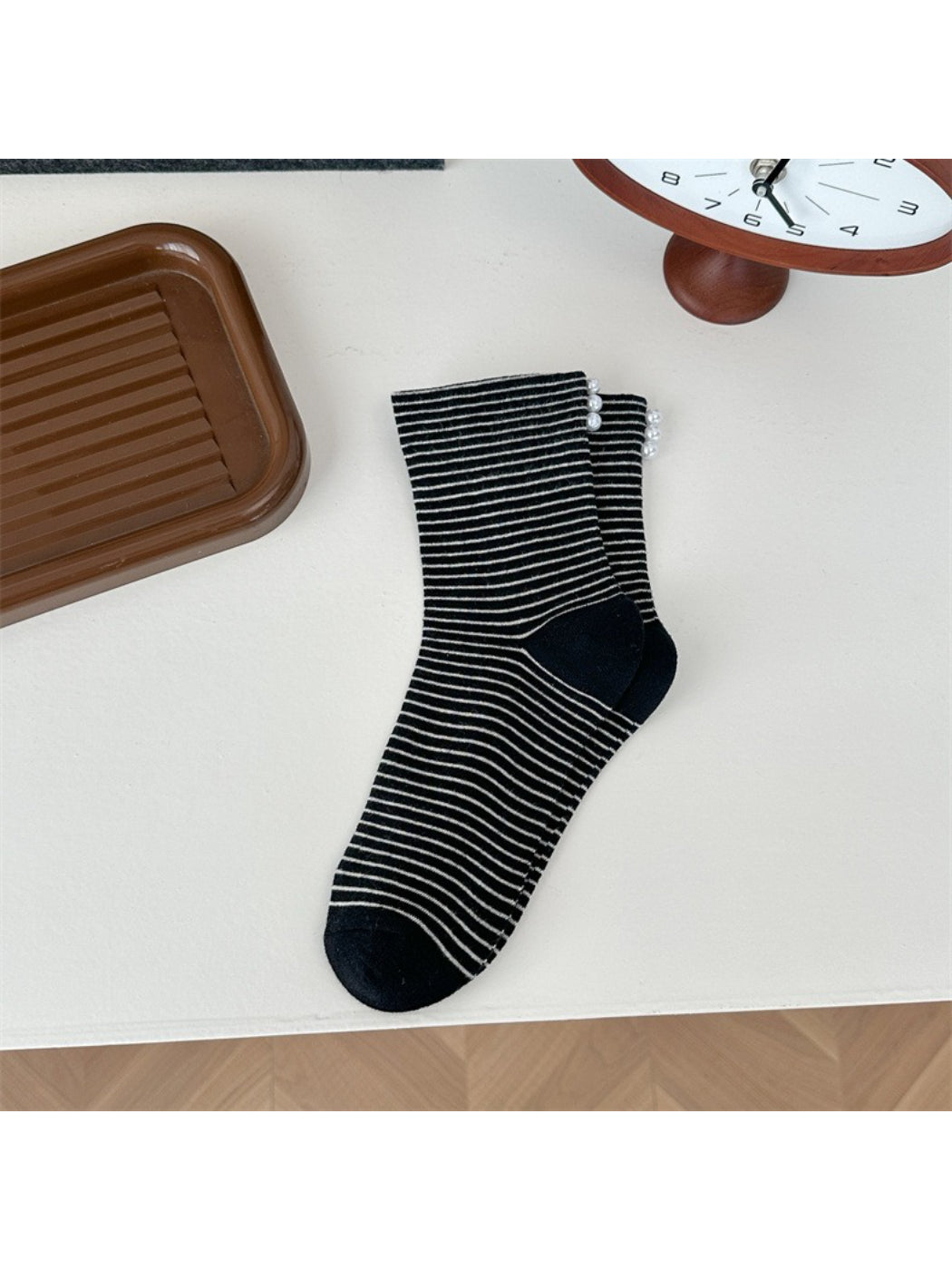 Rufia - Soft Knit Stripe Crew Socks