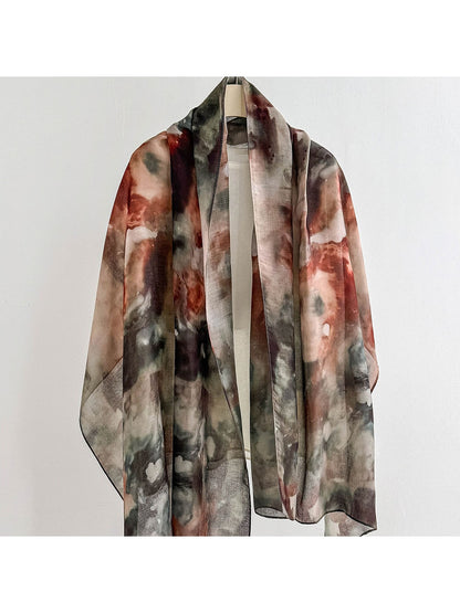Scarvii - Bohemian Floral Print Summer Wrap Scarf