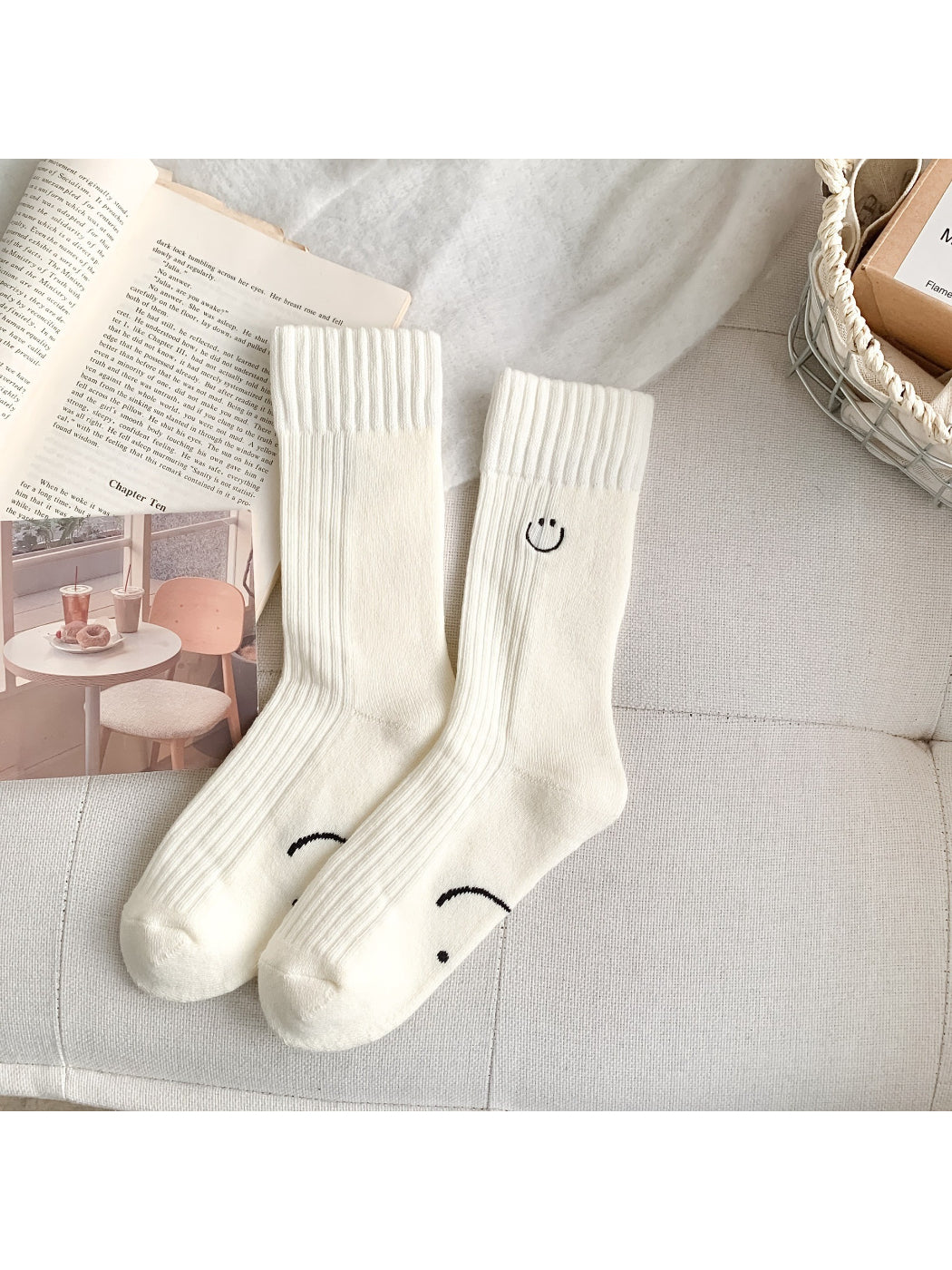 Rufia - Classic Smiley Detail Crew Socks product image 6